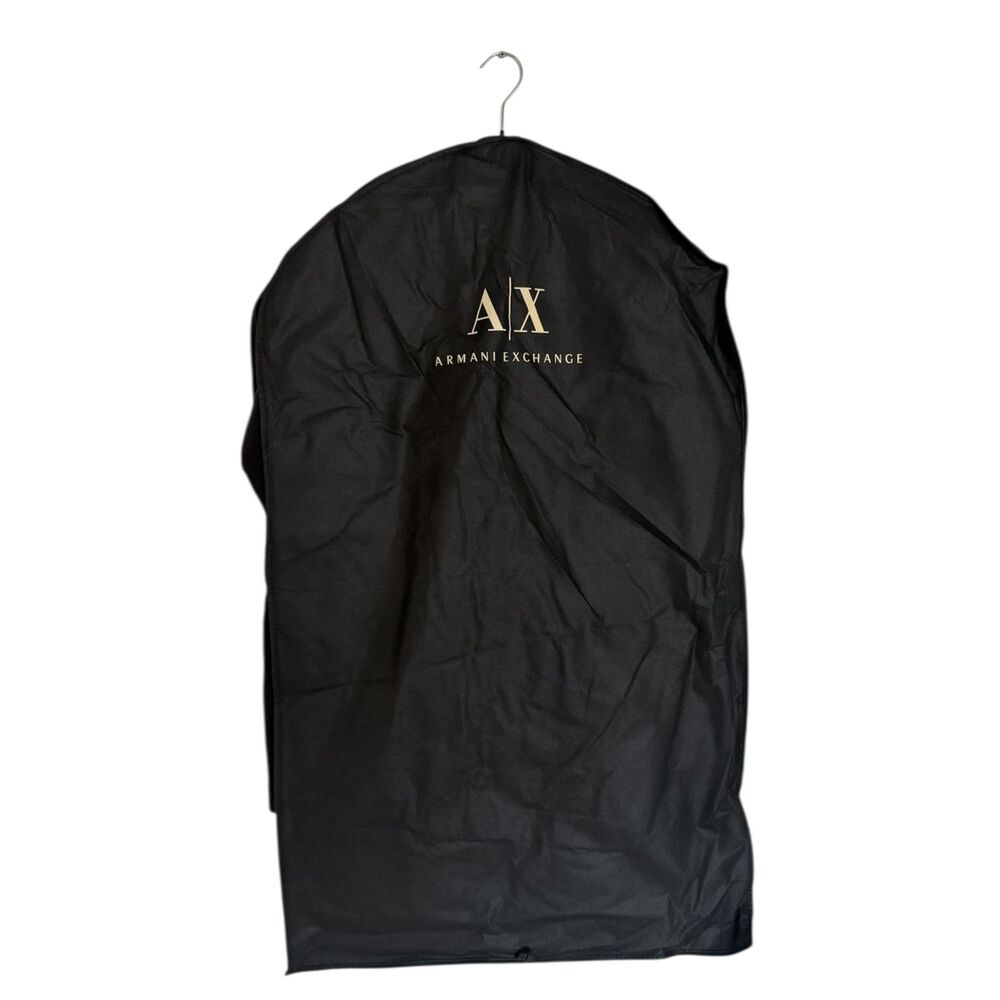Armani Exchange Black Zip Up Coat/Jacket Women Size Small Garment Bag